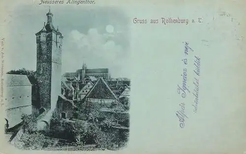 AK Rothenburg ob der Tauber 1898