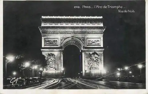 France postcard Paris l'Arc de Triomphe
