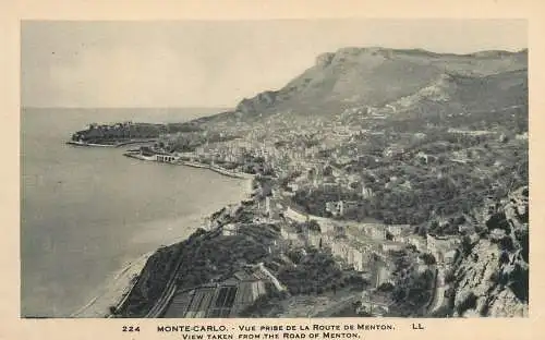 Monaco Monte-Carlo les tennis route de Menton