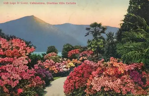 Switzerland Como lake Cadenabbia giardino villa Carlotta