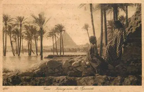 Egypt Cairo scenery near the pyramids