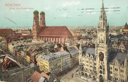 Germany Muenchen blick vom Petersturm
