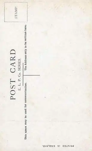 Postcard Couple lovers elegance hat the Gipsy's warning
