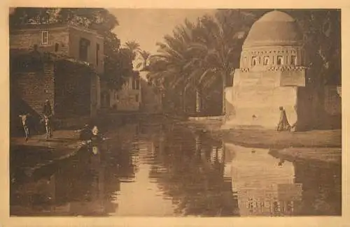 Postcard Egypt Cairo Sheikh's tomb El Marg village