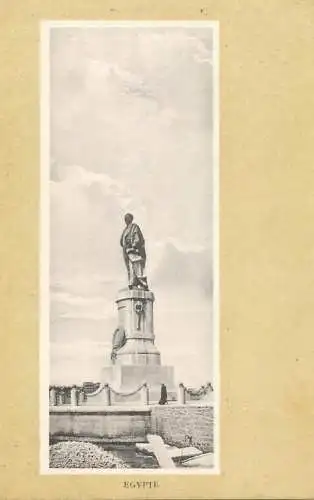 Postcard Egypt statue of Caesar
