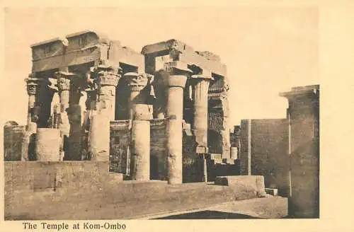 Postcard Egypt the temple at Kom Ombo