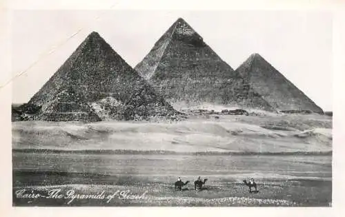 Postcard Egypt Cairo the Pyramids of Gizeh