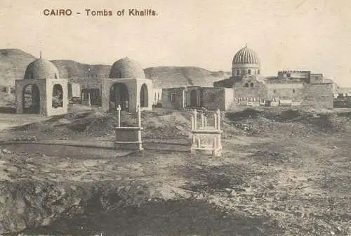 Postcard Egypt Cairo tombs of Khalifs