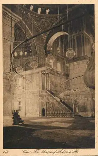 Postcard Egypt Cairo the mosque of Mohamed Ali