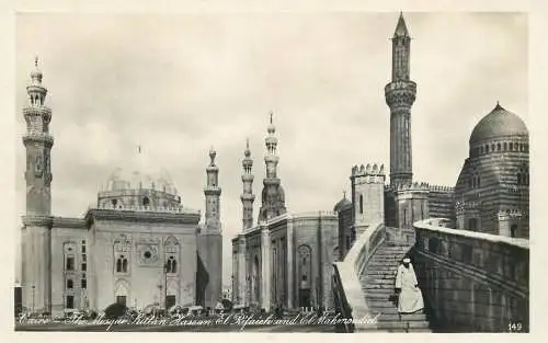Postcard Egypt Cairo Sultan Hassan mosque