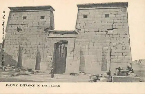 Postcard Egypt Karnak temple
