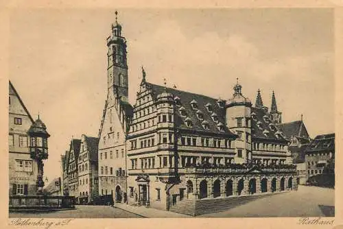 Germany Rothenburg ob der Tauber Rathaus