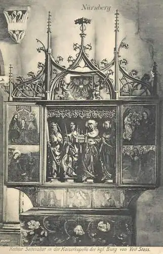 Rechter Seitenaltar in der Kaiserskapelle der konigliche Burg von Veit Stoss