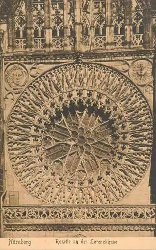 Germany Nurnberg Rosette an der Lorenzkirche