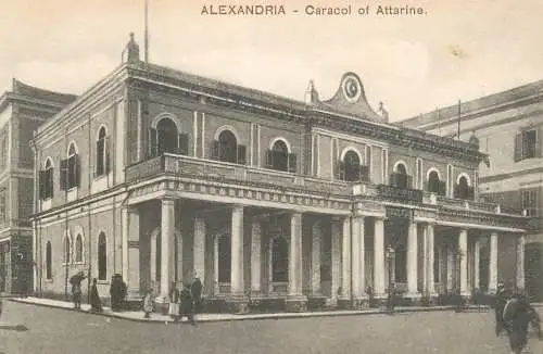 Postcard Egypt Alexandria Caracol of Attarine