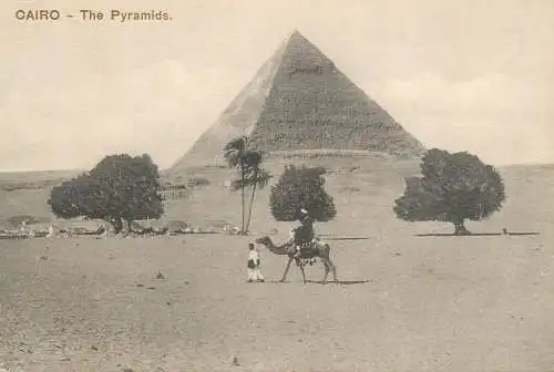 Postcard Egypt Cairo the Pyramids of Guizeh