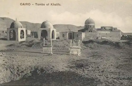 Postcard Egypt Cairo tombs of Khalifs