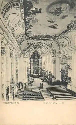 Germany Wurzburg Stephanskirche Inneres