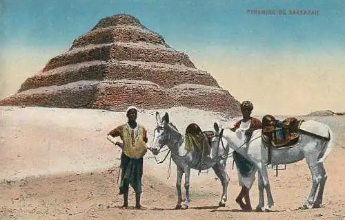 Postcard Egypt pyramide de Sakkarah