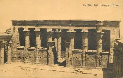 Postcard Egypt Edfou Athor temple