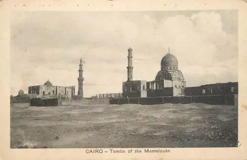 Postcard Egypt Cairo the tombs of Mamelouks