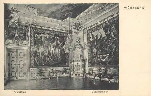 Germany Wurzburg  Konigliche Schloss Gobelinzimmer