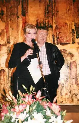 Romanian journalist Cornel Nistorescu and Cristina Topescu photo