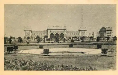 Postcard Egypt Alexandria the station