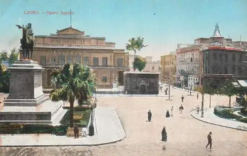 Postcard Egypt Cairo Opera square