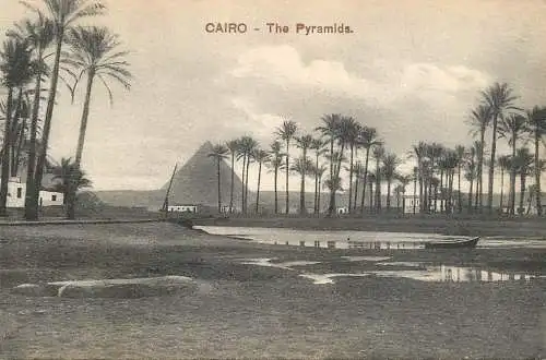 Postcard Egypt Cairo the Pyramids of Guizeh