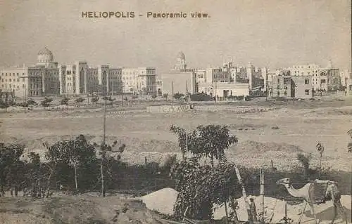 Postcard Egypt Heliopolis panoramic