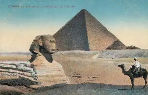 Postcard Egypt Cairo the Pyramids of Guizeh