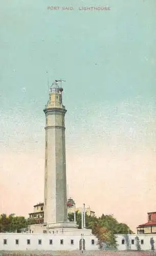 Postcard Egypt Port Said lighthouse