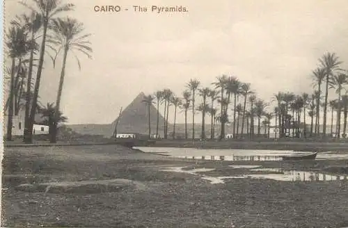 Postcard Egypt Cairo the Pyramids of Guizeh