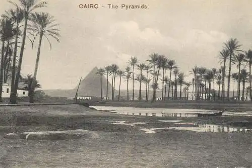 Postcard Egypt Cairo the Pyramids of Guizeh