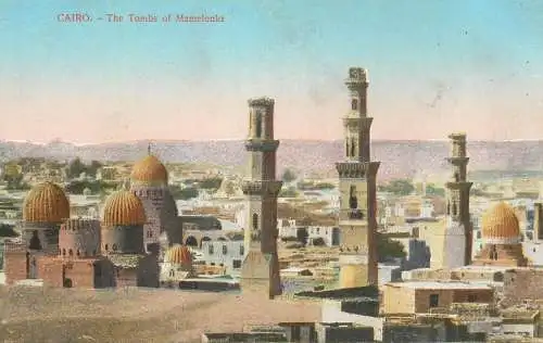Postcard Egypt Cairo the tombs of Mamelouks