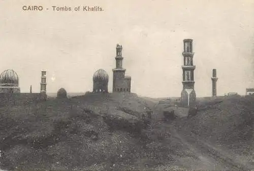 Postcard Egypt Cairo Tombs of Khalifs