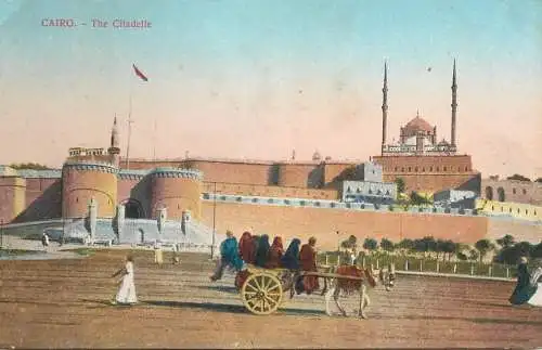Postcard Egypt Cairo the citadelle