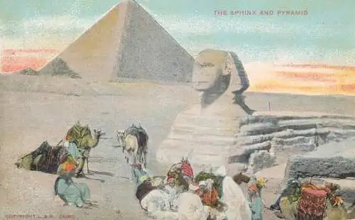 Egypt Cairo Sphinx and pyramides