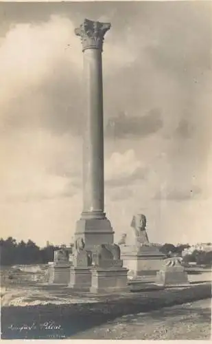 Egypt Pompey's pillar and sphinx