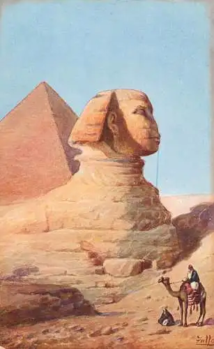 Egypt Cairo Sphinx and pyramides