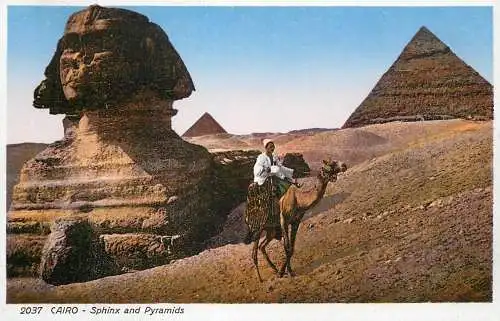 Egypt Cairo Sphinx and pyramides