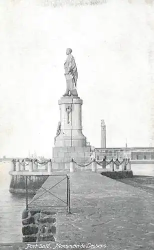 Egypt Port Said monument de Lesseps