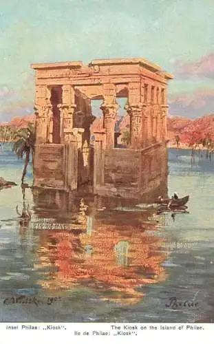 Egypt the kiosk on the island of Philae
