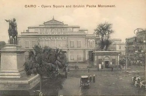 Egypt Cairo Opera Square and Ibrahim Pacha Monument