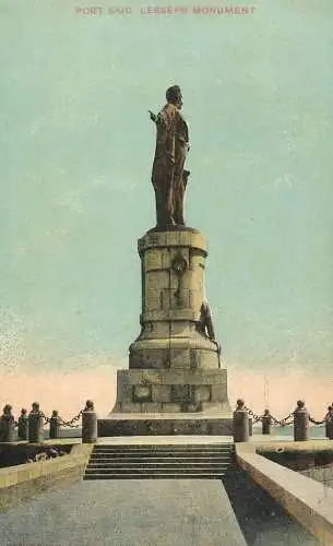 Egypt Port Said Lesseps monument