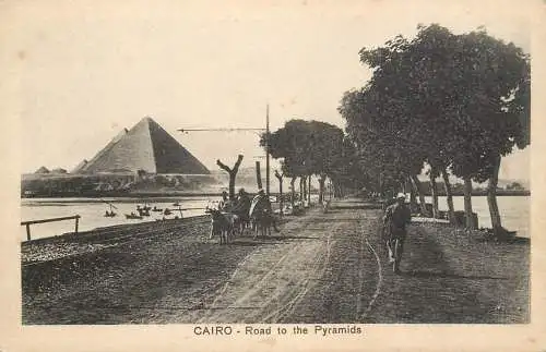 Egypt Cairo road to the pyramids