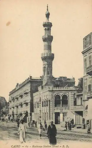 Egypt Cairo railway station street