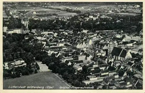 Germany Lutherstadt Wittenberg (Elbe) aerial view