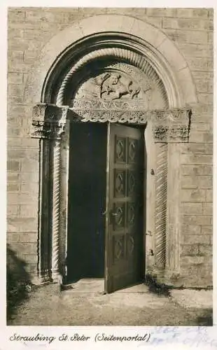 Germany Straubing St Peter Church Seitenportal